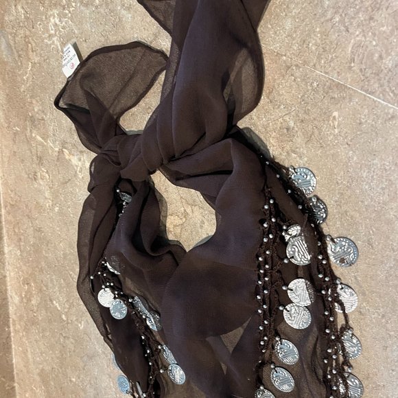 Beach sarong Cover-up with dangling coins - Picture 6 of 6